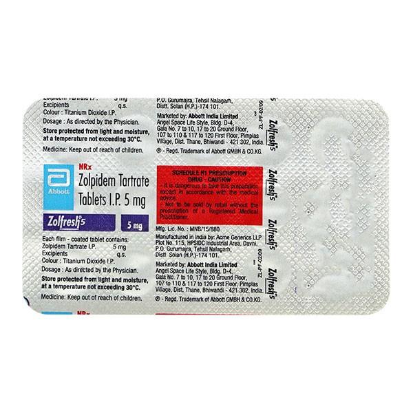 ZOLFRESH 5MG TAB