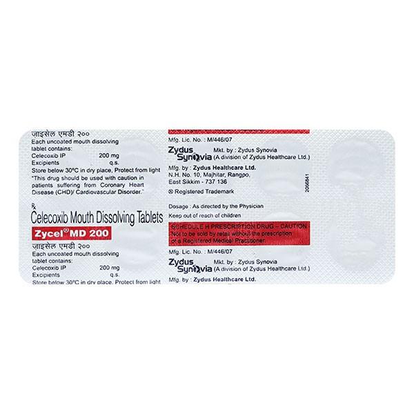 ZYCEL MD 200MG 10`S
